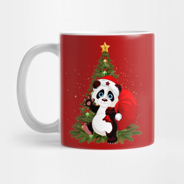 Cute Panda Claus Arrived - Adorable Panda - Kawaii Panda by Suga Collection